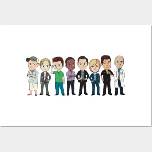 Complete Team Psych Chibi characters Posters and Art